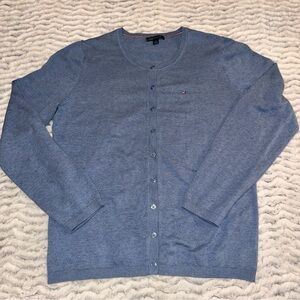 Tommy Hilfiger Light Blue Cardigan Sweater